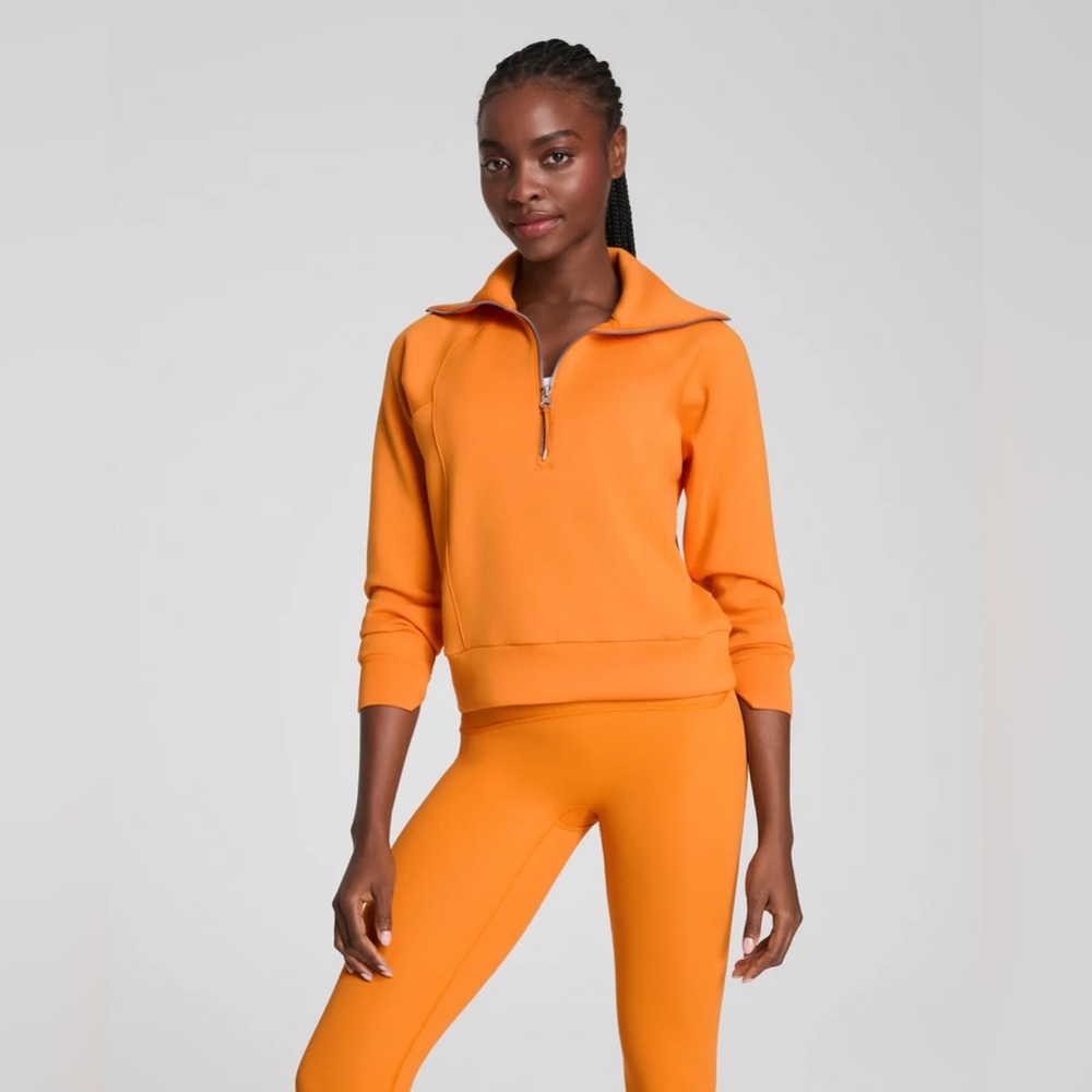 SPANX AirEssentials Half Zip Pullover Top NWT - image 1